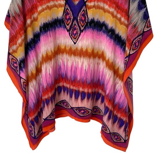 TRINA TURK Theodora 100% Silk Caftan Dress Multicolored, Size XS/S - Picture 5 of 11